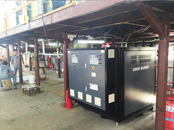 電加熱化工導(dǎo)熱油爐用于合成樹脂控溫，創(chuàng)新加熱方案